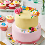 FunCakes Disco di Fondente Arrotolato Spring Greens: Delizioso sapore di vaniglia, già arrotolato, facile da usare, perfetto per decorare le torte, Pasta di Zucchero Naty Shop da 430g