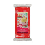 FunCakes Fondente Laminato Rosso Fuoco: Facile da Usare, Liscio, Flessibile, Morbido e Piegabile, Perfetto per Decorare Torte, Halal, Kosher e Senza Glutine, 1kg (1 Confezione) Naty Shop Pasta di Zucchero Rosso Fuoco 1kg (1 Confezione)