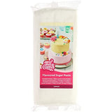 Fondant al gusto di limone FunCakes: gusto delizioso, consistenza morbida, facile da spalmare, fondente arrotolato, perfetto per torte, cupcake e biscotti. Halal, kosher e senza glutine. 250 g (confezione da 3) Pasta di zucchero Naty Shop 1 kg Limone