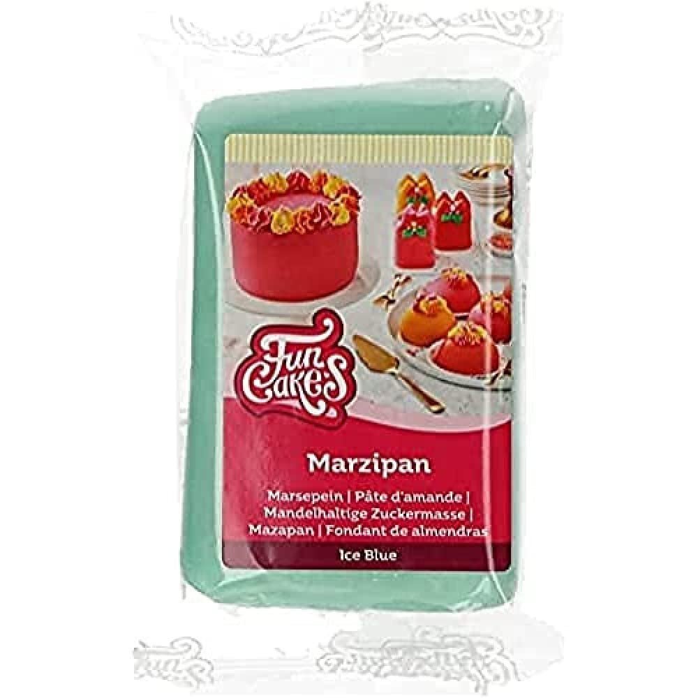 FunCakes Marzapane Baby Blue: facile da usare, gusto delizioso, flessibile e liscio, facile da spalmare, fine e consistente, perfetto per decorare torte, kosher e senza glutine. 250 g. Naty Shop Titolo predefinito pasta di zucchero