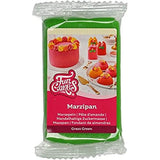 FunCakes Pasta di Zucchero alle Mandorle (Marzapane Olandese) Verde Erba: Facile da usare e liscia, perfetta per decorare torte, halal, kosher e senza glutine, 250 g (Confezione da 2) Naty Shop Pasta di Zucchero Verde Erba 250 G (1 Confezione)