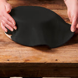 FunCakes Rotolo Arrotolato Disco Fondente Raven Black: Delizioso Gusto Vaniglia, 430g & Rotolo Arrotolato Disco Fondente Rosso Fuoco: Delizioso Gusto Vaniglia, Già Arrotolato, Facile da Usare, 430g Naty Shop Pasta di Zucchero