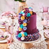 FunCakes Fondante Laminato Arancia Tropicale: Facile da Usare, Liscio, Flessibile, Morbido e Piegabile, Perfetto per Decorare Torte, Halal, Kosher e Senza Glutine, 250g di Pasta di Zucchero Naty Shop