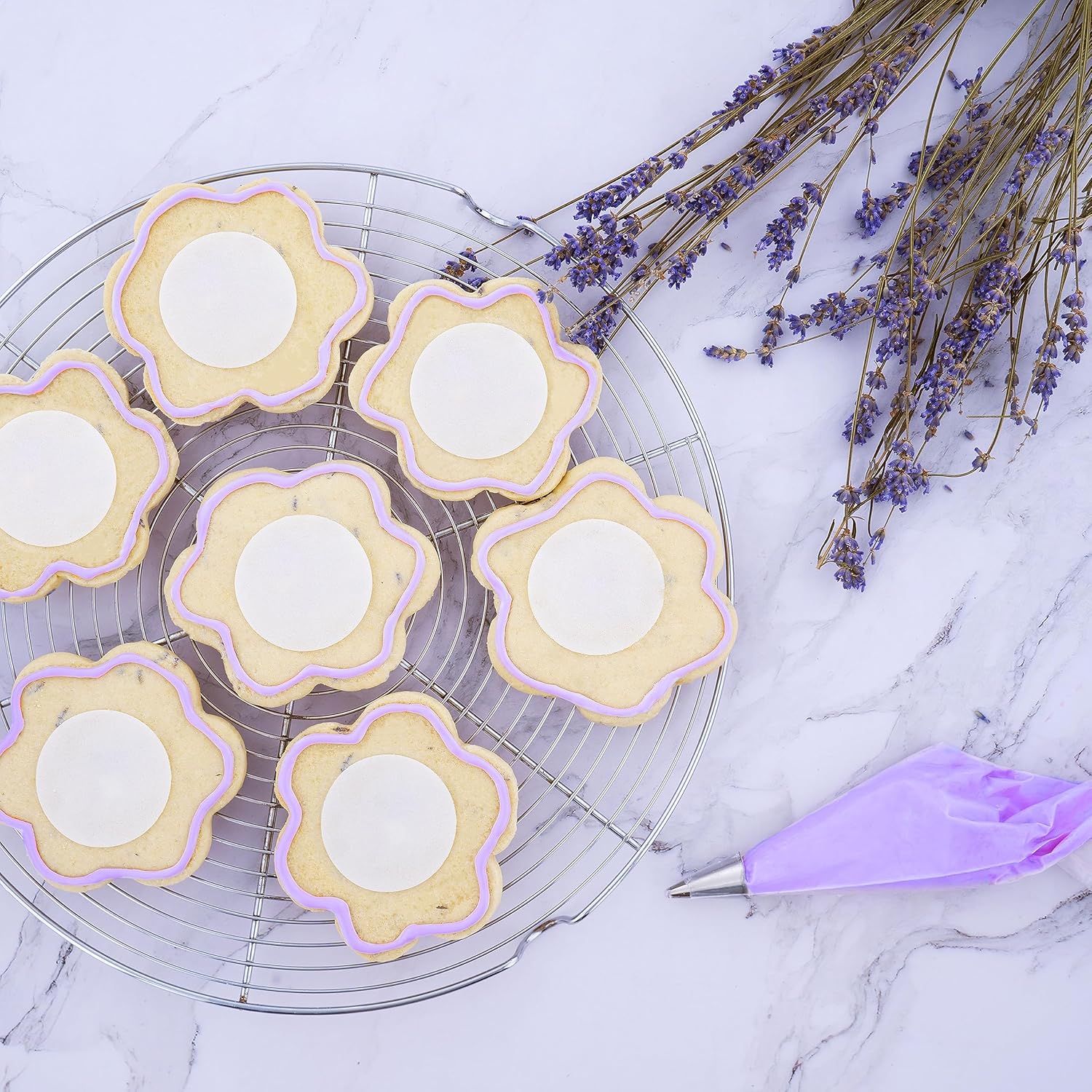 Secchiello per glassa reale Günthart BackDecor con polvere da 300 g per decorare dolci o come rivestimento, 1 confezione (300 g) di pasta di zucchero Naty Shop