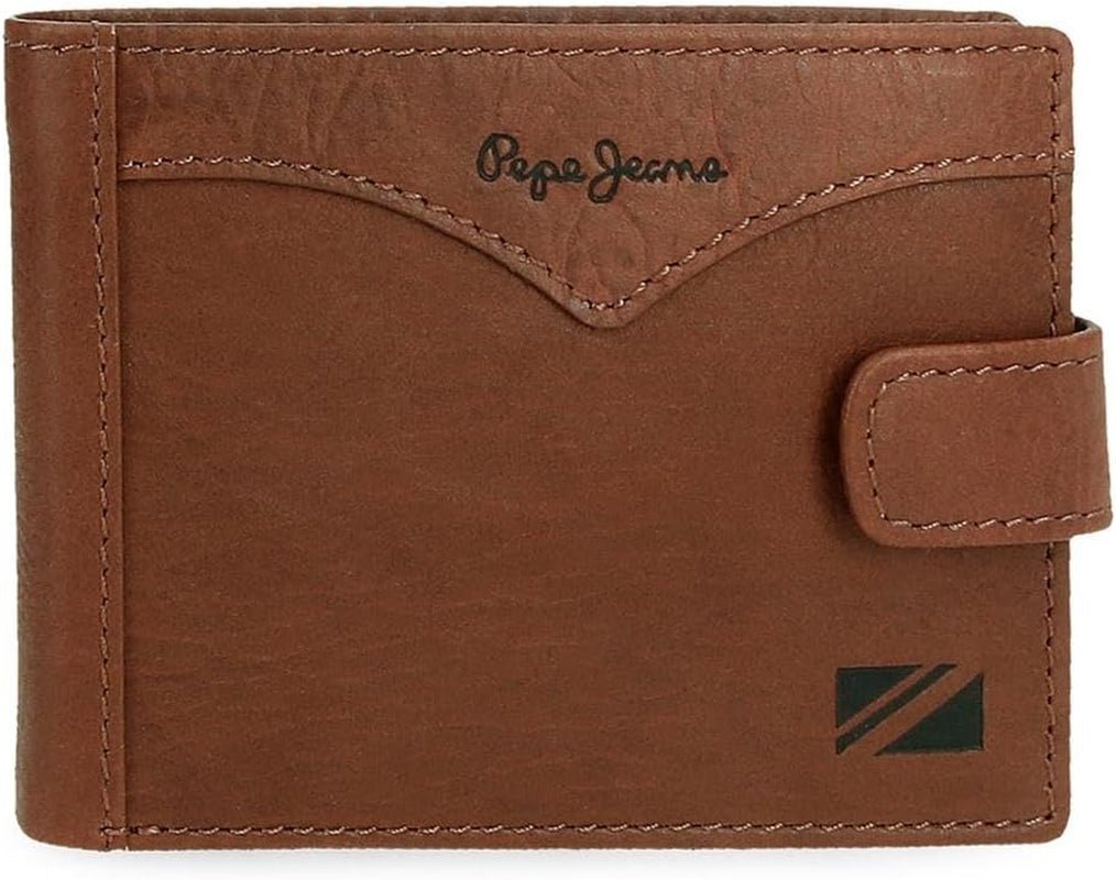 Portafoglio con clic orizzontale giacca Pepe Jeans Taglia unica Portafoglio marrone da uomo Naty Shop