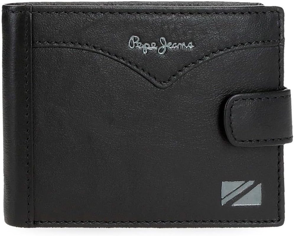 Giacca Pepe Jeans Portafoglio con clic orizzontale Portafoglio da uomo taglia unica Naty Shop Nero