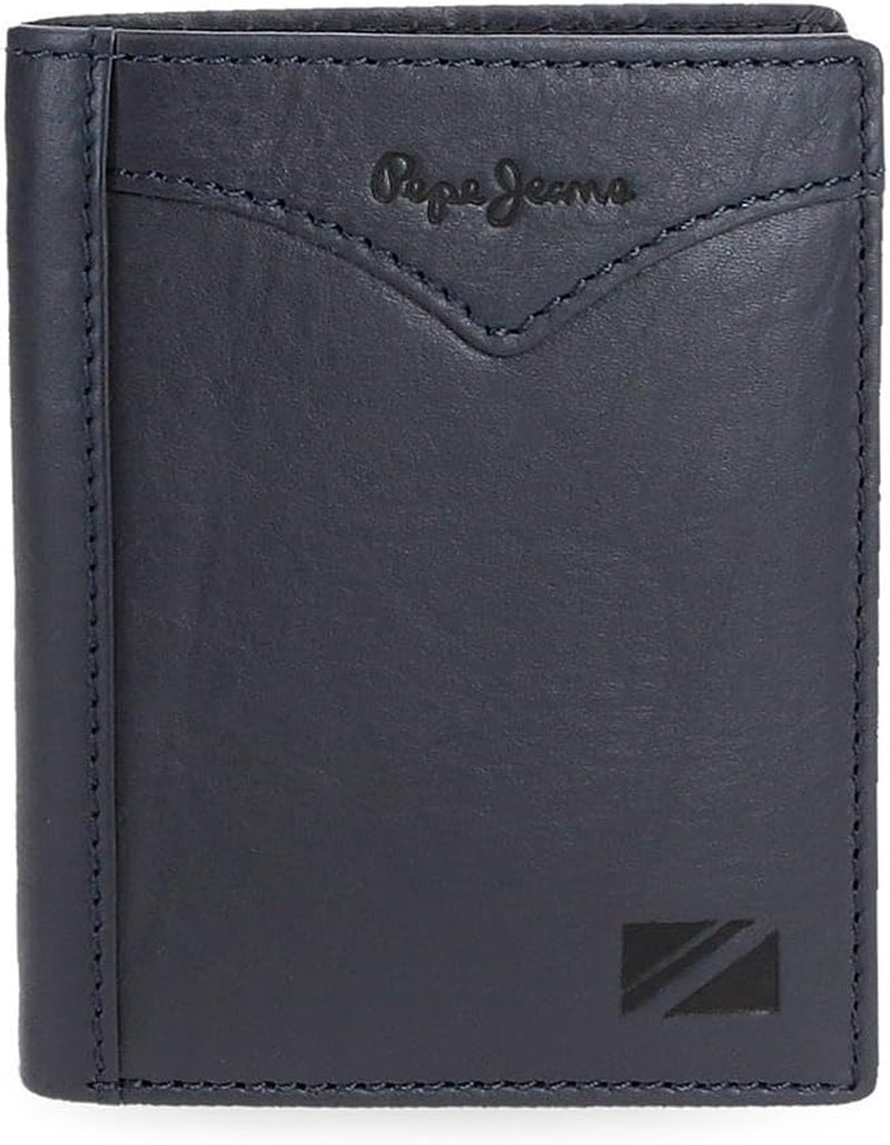 Pepe Jeans Giacca Portafoglio Verticale con Portamonete, Portafoglio da Uomo Taglia Unica Naty Shop Blu