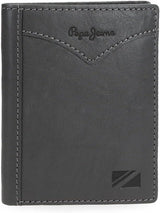 Pepe Jeans Giacca Portafoglio Verticale con Portamonete, Portafoglio da Uomo Taglia Unica Naty Shop Grigio