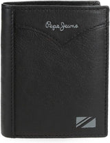 Pepe Jeans Giacca Portafoglio Verticale con Portamonete, Portafoglio da Uomo Taglia Unica Naty Shop Nero