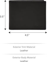 Fossil Derrick Porta passaporto bifold da uomo in pelle con blocco RFID e porta carte staccabile Portafoglio da uomo Naty Shop