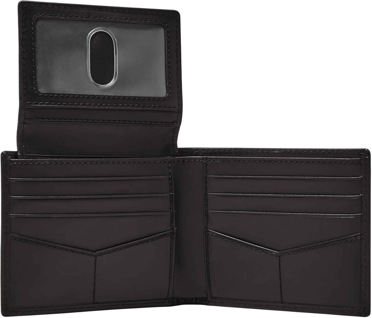 Fossil Derrick Porta passaporto bifold da uomo in pelle con blocco RFID e porta carte staccabile Portafoglio da uomo Naty Shop