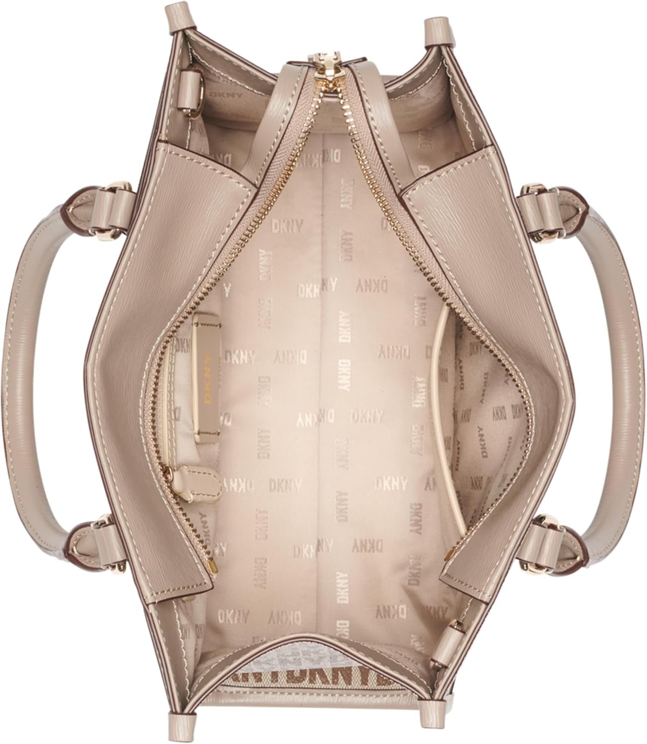 DKNY Borsa tote casual da donna, Borse da donna in chino/toffee Naty Shop