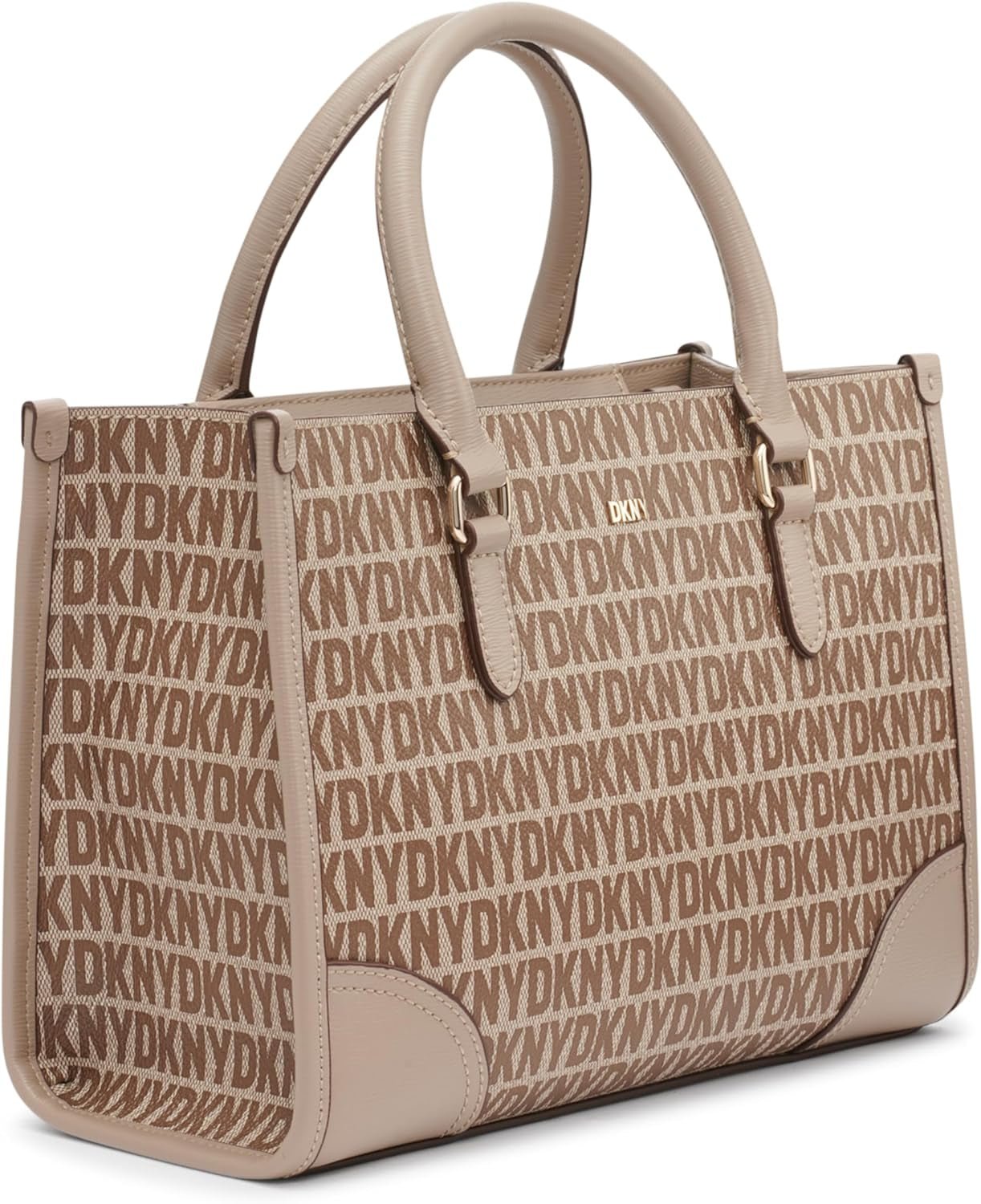 DKNY Borsa tote casual da donna, Borse da donna in chino/toffee Naty Shop