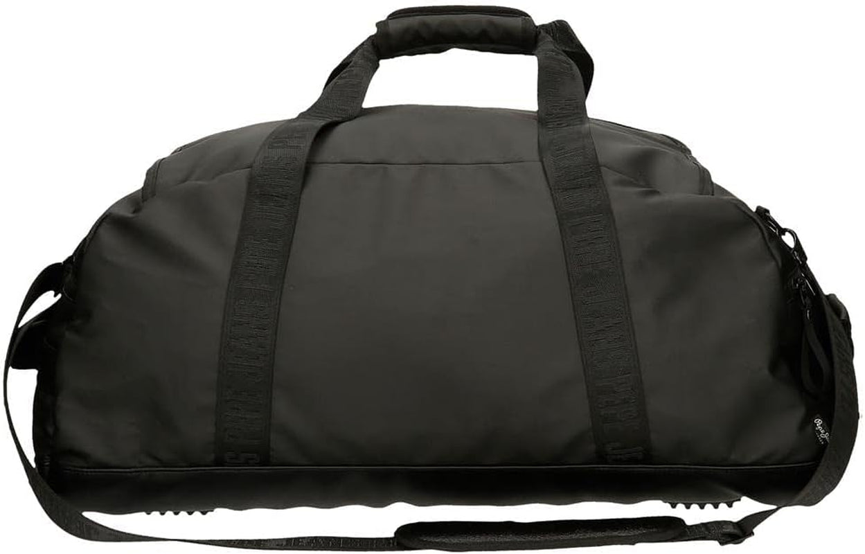 Borsa da viaggio Pepe Jeans Hoxton, nera, 56 x 32 x 25,5 cm, poliestere e PU, multicolore (multicolore), unica, borsa da viaggio Bagagli e attrezzatura da viaggio Naty Shop
