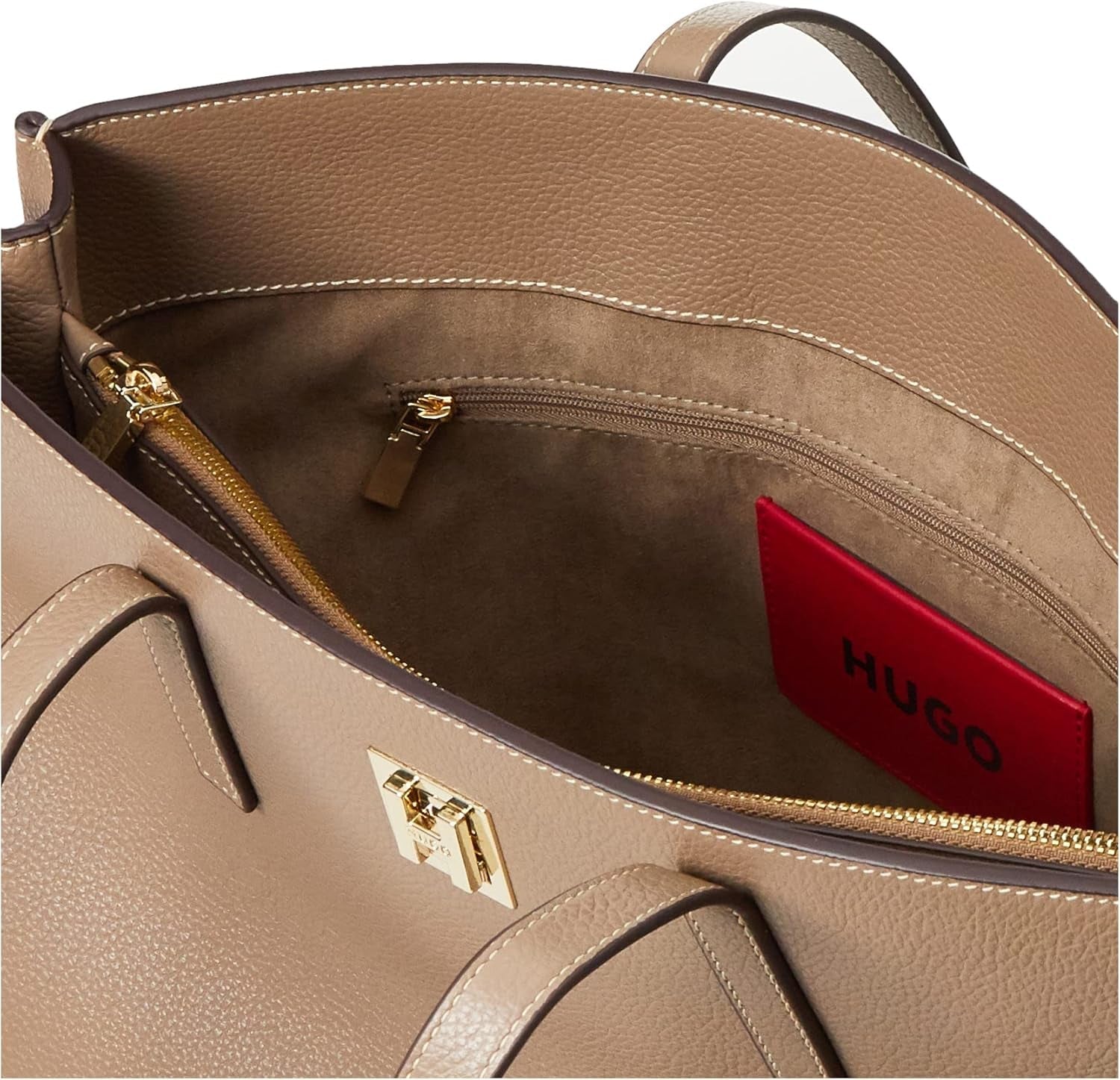 Borsa da lavoro da donna HUGO Borsa da lavoro Arleen Beige scuro251 Taglia unica Borse da donna Naty Shop