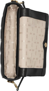 Borsa a tracolla con patta da donna DKNY, borse Naty Shop da donna nere/gialle