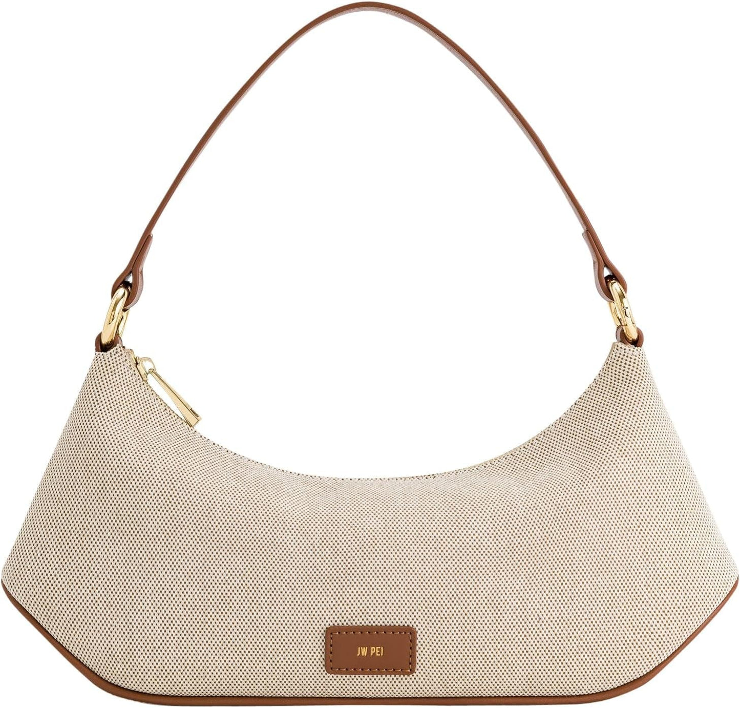 Borsa a tracolla da donna JW PEI Lily Borse Donna Naty Shop Tela marrone
