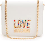 Borsa a tracolla da donna Love Moschino, Borsa a tracolla bianca, Borse da donna bianche Titolo predefinito del negozio Naty