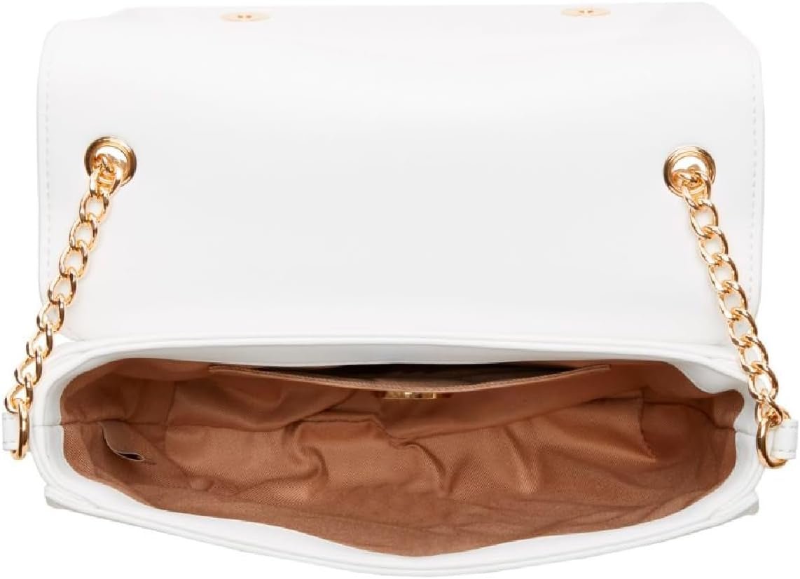 Love Moschino Borsa a spalla da donna, Borsa a spalla bianca, Bianco Naty Shop Borse da donna