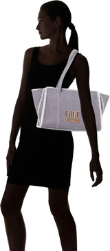 Love Moschino Borsa a Spalla Donna, Borsa a Spalla Denim, Borse Donna Denim Naty Shop