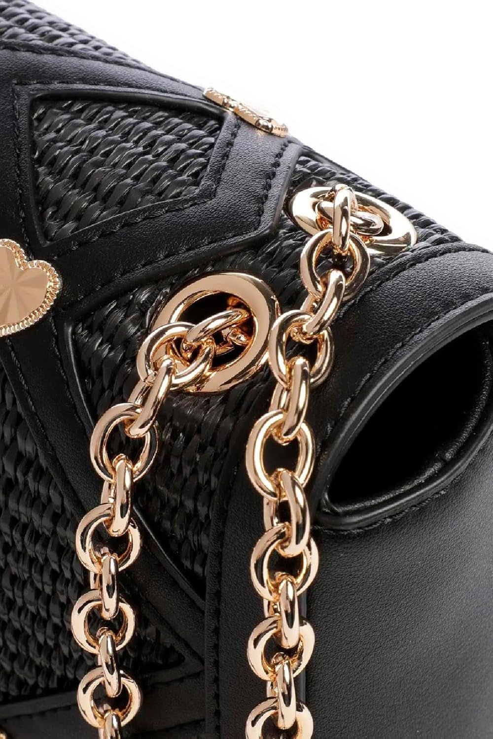 Borsa a Spalla Donna Love Moschino, Borsa a Spalla Nera, Borse Donna Nere Naty Shop