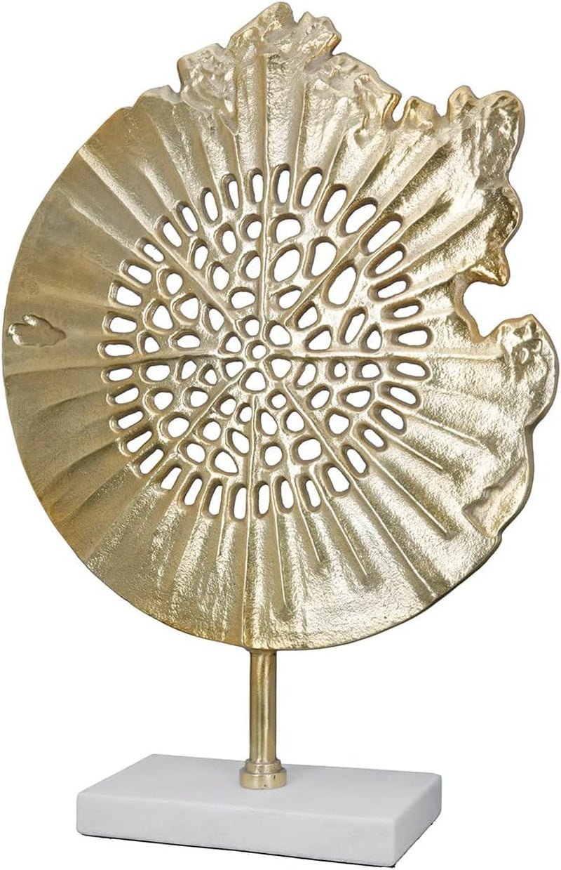 GILDE Deko große Figur Skulptur XXL - scultura decorativa in argento in alluminio colore: argento - decorazione soggiorno regalo anniversario altezza 114 cm Statuette e sculture Naty Shop Oro Altezza 51 cm