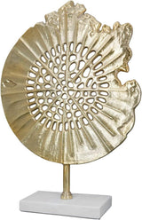 GILDE Deko große Figur Skulptur XXL - scultura decorativa in argento in alluminio colore: argento - decorazione soggiorno regalo anniversario altezza 114 cm Statuette e sculture Naty Shop Oro Altezza 51 cm