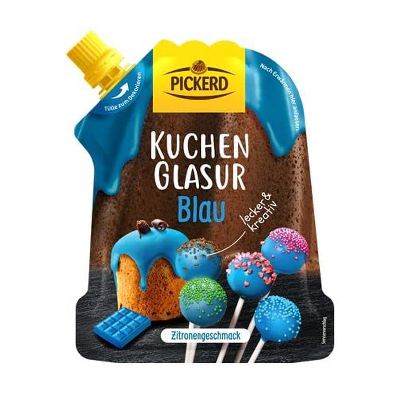 Glassa per torta al gusto di limone blu 125g Pasta di zucchero Naty Shop Titolo predefinito
