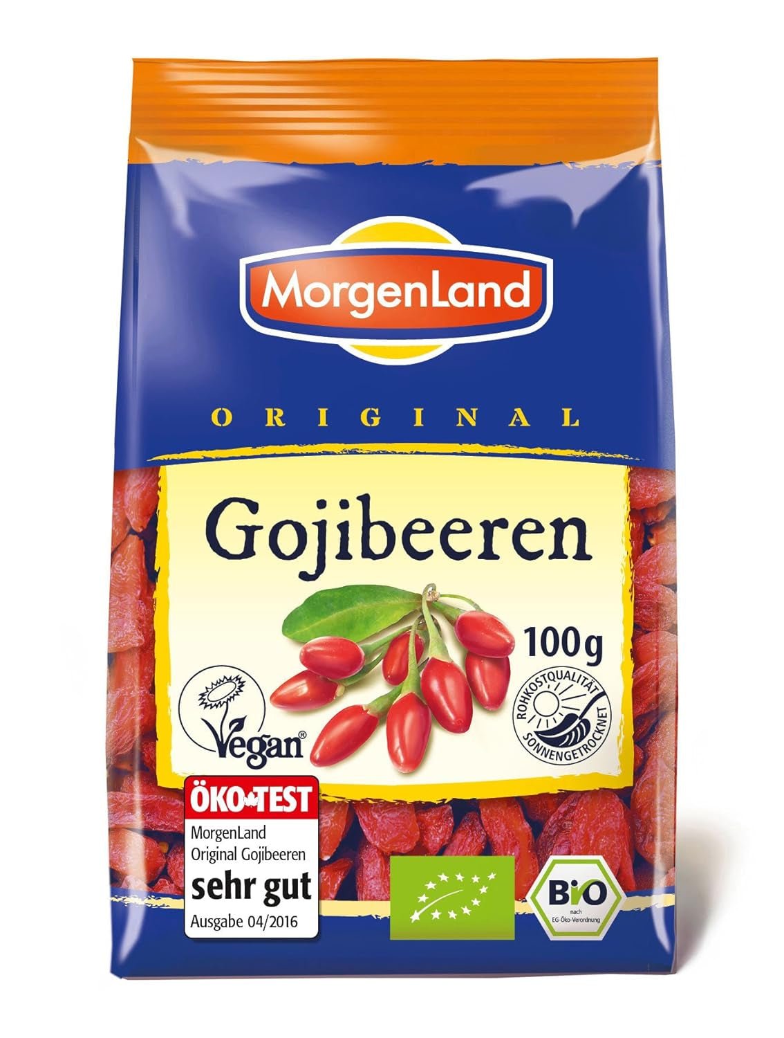 Bacche di Goji 100g frutta secca biologica, 1 confezione (1 x 100g) Prodotti disidratati Il mio negozio Bacche di Goji