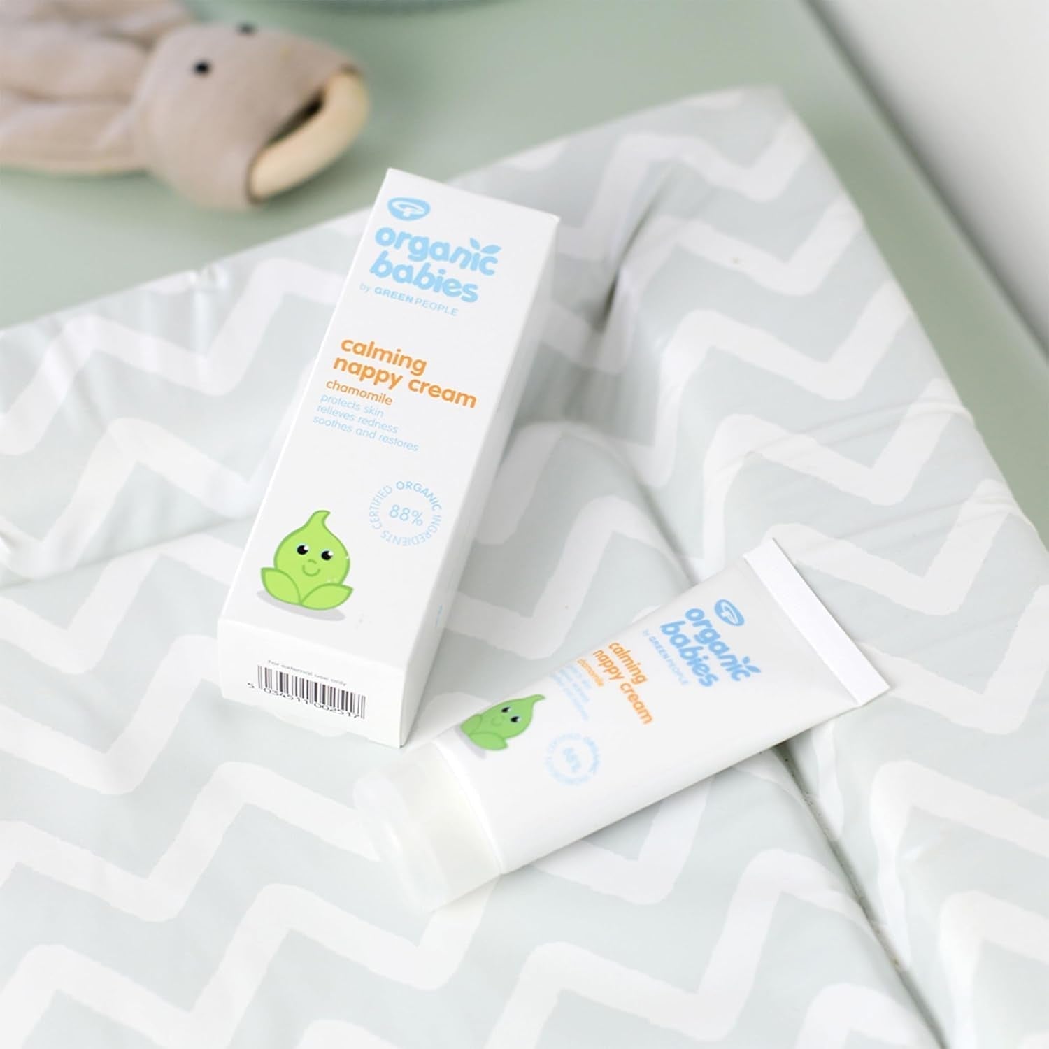 Green People - Crema Pannolino Lenitiva Biologica - Ossido di Zinco Naturale e Biologico - Adatto agli Eczemi - Senza Parabeni, 50ml Bambini - Bagno e Cura della Pelle Naty Shop