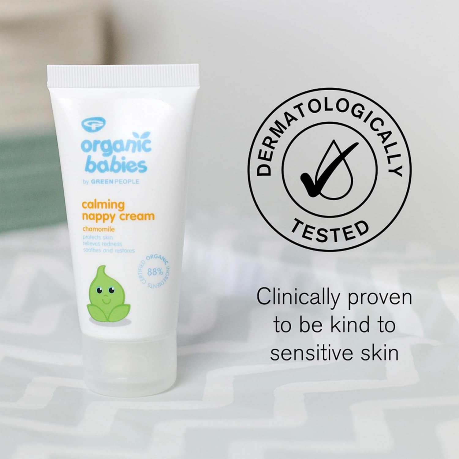 Green People - Crema Pannolino Lenitiva Biologica - Ossido di Zinco Naturale e Biologico - Adatto agli Eczemi - Senza Parabeni, 50ml Bambini - Bagno e Cura della Pelle Naty Shop