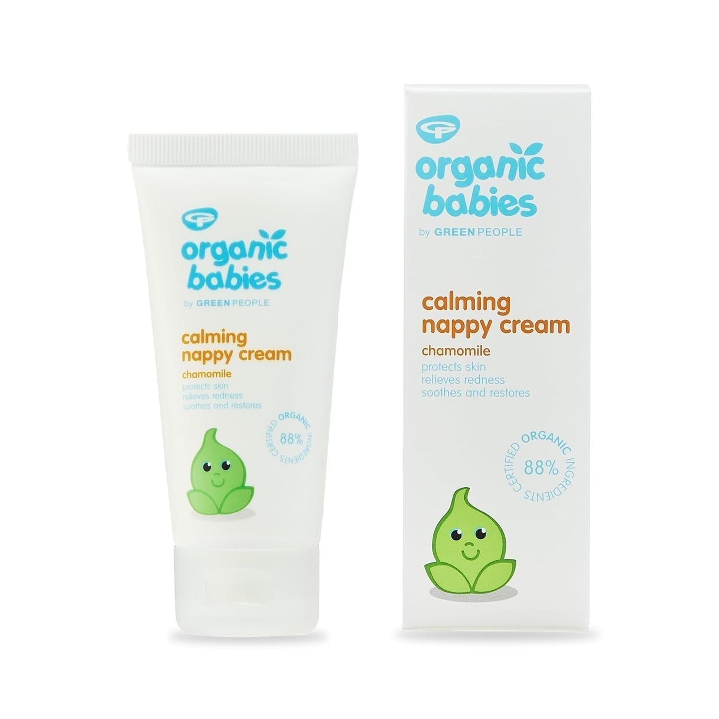 Green People - Crema Lenitiva per Pannolini Biologica - Ossido di Zinco Naturale e Organico - Adatto agli Eczemi - Senza Parabeni, 50ml Bambini - Bagno e Cura della Pelle Naty Shop Default Title