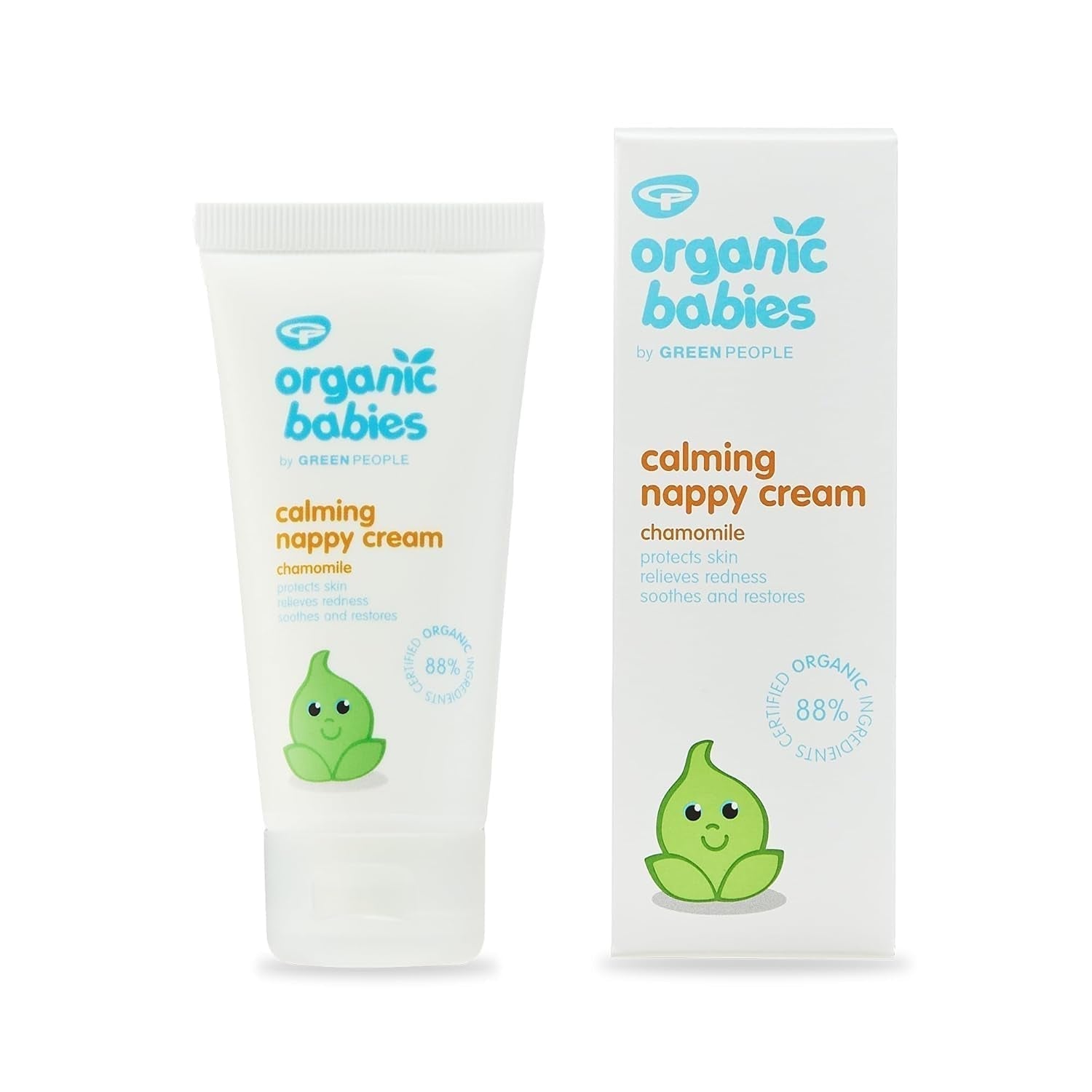Green People - Crema Lenitiva per Pannolini Biologica - Ossido di Zinco Naturale e Organico - Adatto agli Eczemi - Senza Parabeni, 50ml Bambini - Bagno e Cura della Pelle Naty Shop Default Title