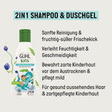 Set vantaggi Guhl Kids Dino - 2x Shampoo e Gel Doccia Guhl Kids 2 in 1, 250 ml + 1x Libro Pixi - Sviluppato appositamente per i bambini - Non si tira - Certificato Cosmos Natural Bambini - Cura del bagno e della pelle Naty Shop