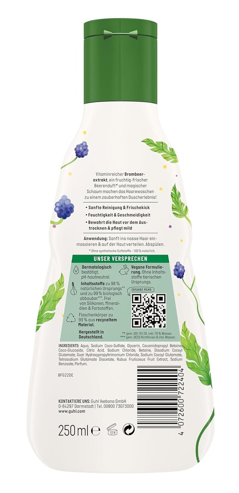 Set vantaggi Guhl Kids Dino - 2x Shampoo e Gel Doccia Guhl Kids 2 in 1, 250 ml + 1x Libro Pixi - Sviluppato appositamente per i bambini - Non si tira - Certificato Cosmos Natural Bambini - Cura del bagno e della pelle Naty Shop