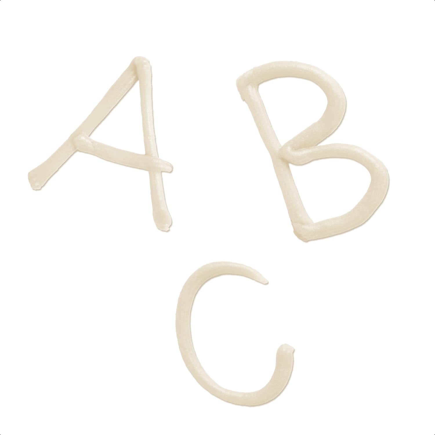 Günthart BackDecor 25 g Lettere di zucchero BIANCO per ogni dessert in colore zucchero bianco per bellissime lettere e disegni, 1 confezione (25 g) Pasta di zucchero Naty Shop