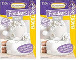 Günthart BackDecor Fondant Bianco 250g, 100% Vegano, Senza Olio di Palma, Resistente agli Strappi per Ricoprire Torte e Pasticceria, Adatto per Modellare, Confezione da 2 (1 x 250g) Pasta di Zucchero Naty Shop Default Title