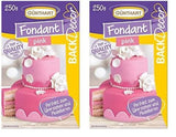 Günthart BackDecor rosa fondente | qualità superiore | pronto all'uso | senza olio di palma | resistente allo strappo | per ricoprire torte e pasticcini | adatto per il modellismo | confezione da 2 (1 x 250 g) Naty Shop Pasta di Zucchero Rosa 250 G (confezione da 2)