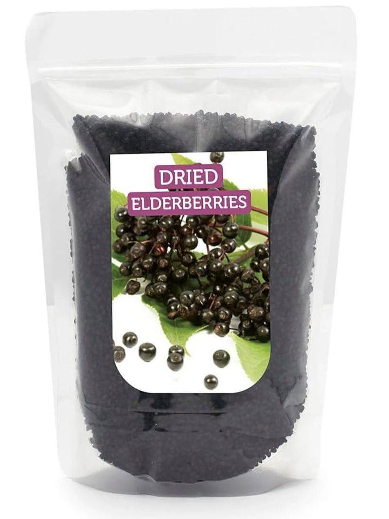 HerbaNordPol Bacche di sambuco essiccate 1kg PREMIUM, Fructus Sambuci Prodotti disidratati Naty Shop Titolo predefinito