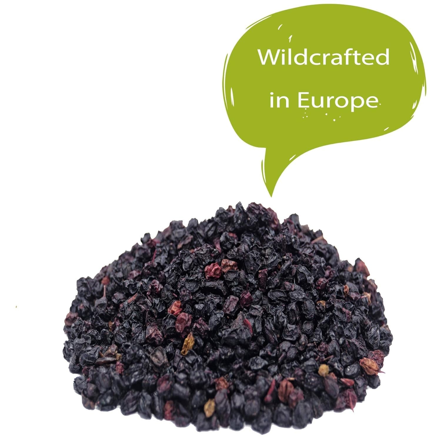 HerbaNordPol Bacche di Sambuco essiccate 1kg PREMIUM, Fructus Sambuci Prodotti disidratati Naty Shop