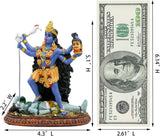 Statua del Dio indù Kali Ma, Dea indiana Kali Bhavatarini Distruttore Statua Decorativa Dea indù del tempo e della morte Figurina Murti Diwali Pooja Regali Home Office Tempio Mandir Altare Puja Articoli Statuette e sculture Naty Shop