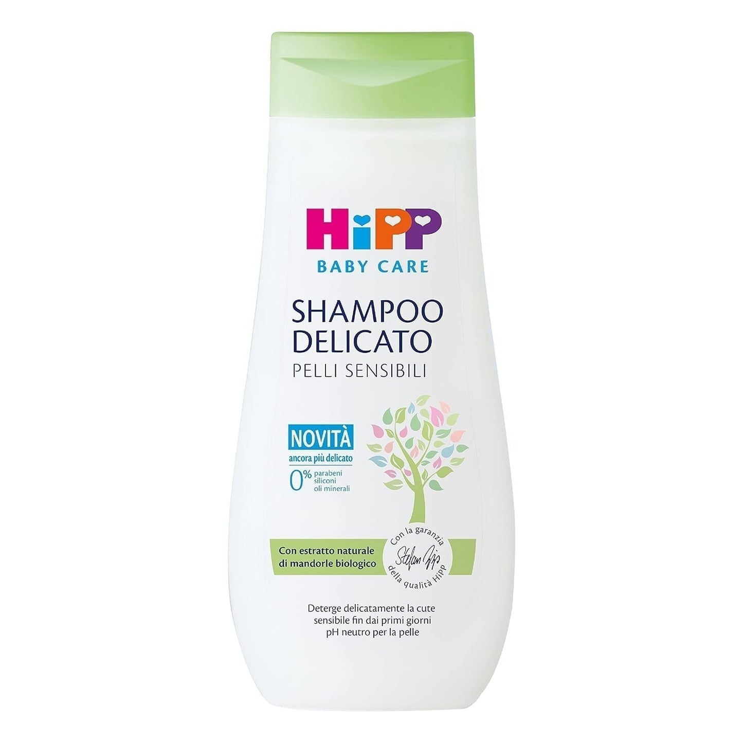 HiPP - Baby Care Shampoo delicato per bambini, deterge delicatamente e irrita gli occhi, per pelli sensibili, con estratto naturale di mandorla biologica, 1 flacone da 200 ml Bambini - Bagno e Cura della Pelle Naty Shop Default title