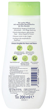 HiPP Baby Shampoo + balsamo delicato, conf. da 6 (6 x 200ml) Bambini - Bagno e Cura della Pelle Naty Shop