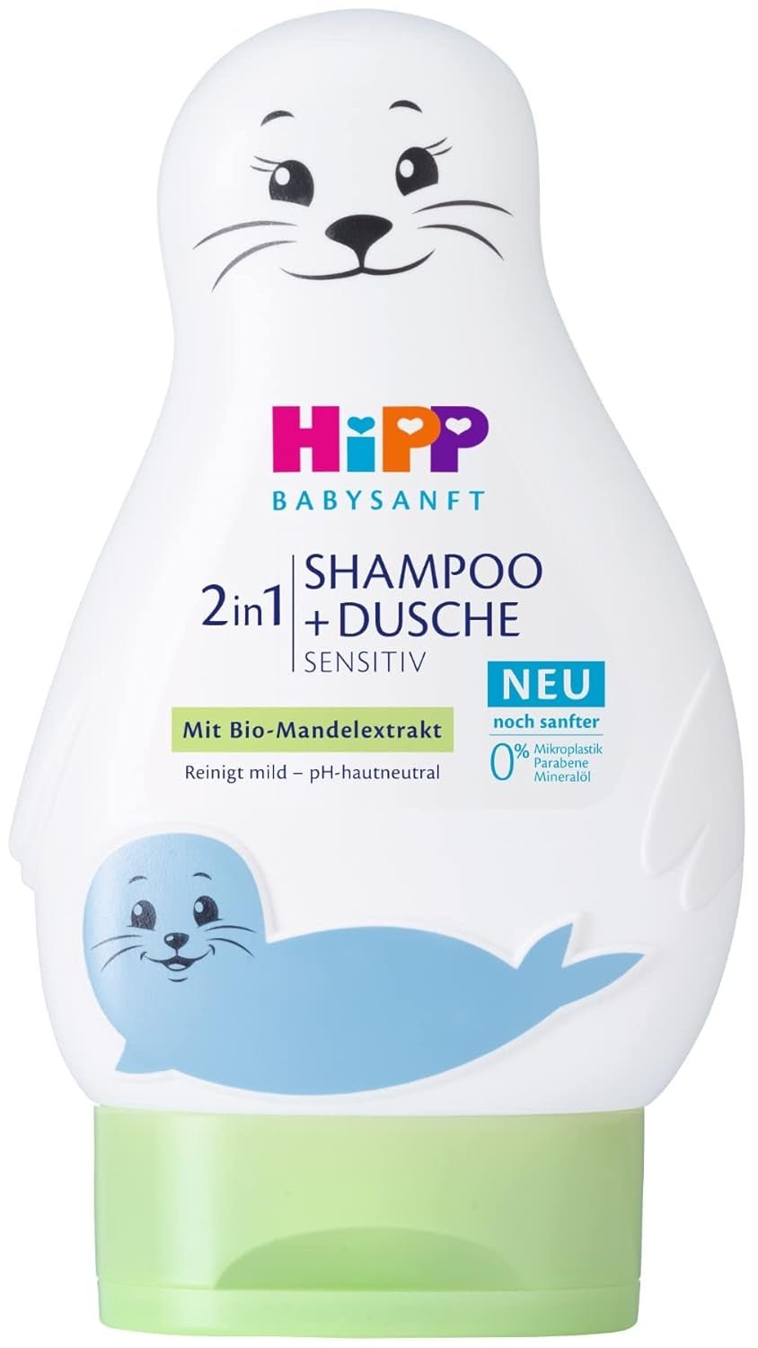 HiPP Babysanft 2in1 Shampoo + Doccia, confezione da 6 (6 x 200 ml) Bambini - Bagno e Cura della Pelle Naty Shop Titolo predefinito