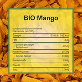 Mango essiccato Howa - frutta secca di qualità biologica, naturale e non solforata - ideale per cucinare, cuocere al forno o come spuntino salutare - fette di mango - senza zucchero - 1000 g di prodotti disidratati Naty Shop