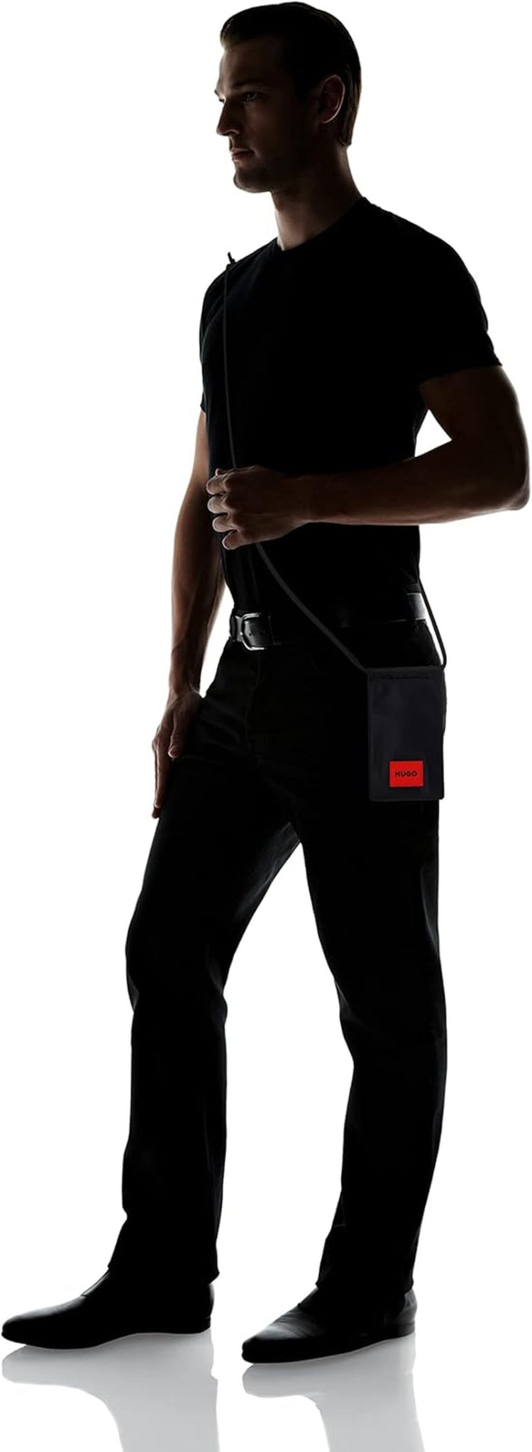HUGO Ethon 2.0N_Neck p Porta cellulare da uomo, Black1 Portafoglio da uomo Naty Shop