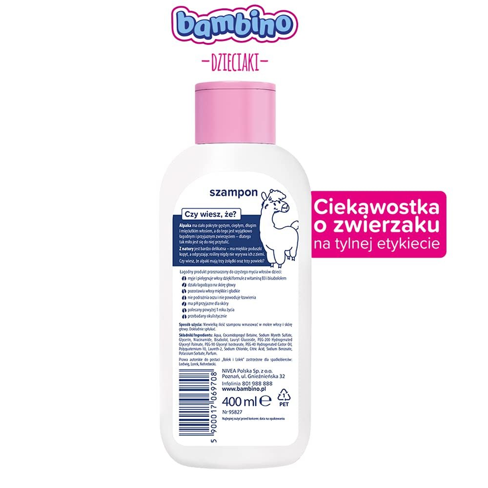 HÜLLE Shampoo per bambola Pin e Alpaca 400 ml Bambini - Bagno e Cura della Pelle Naty Shop