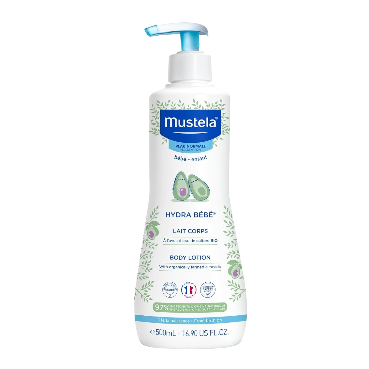 Hydra Bébé - Latte corpo per la pelle sensibile del neonato, 500 ml Bambini - Bagno e Cura Naty Shop 500 Ml (1 confezione) non autorizzato