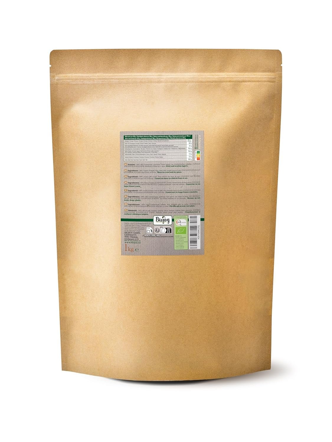Biojoy Anelli di ananas BIO, essiccati (1 kg), prodotti disidratati Naty Shop non solforati
