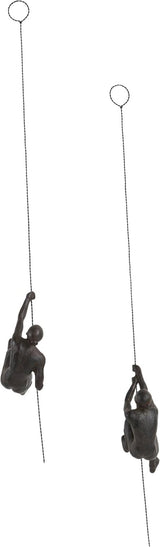 JOTEX Feminine Climbers Statuette decorative, pacco da 2, marrone ruggine Statue e sculture Naty Shop